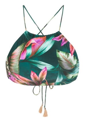 Lygia & Nanny Ilana leaf-print bikini - Green