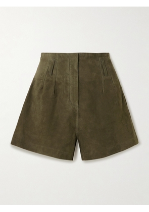 The Frankie Shop - Lise Suede Shorts - Green - XS,S,M,L