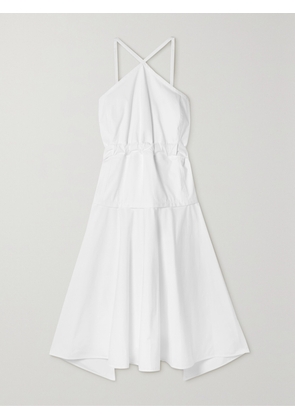 Proenza Schouler - Tiered Cotton-blend Poplin Midi Dress - White - US0,US2,US4,US6,US8,US10,US12
