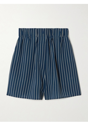 The Frankie Shop - Lui Striped Crepe Shorts - Blue - XS,S,M,L,XL