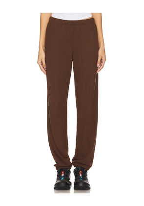 Eterne Classic Sweatpant in Chocolate. Size L. Also in M, S, XL, XS.