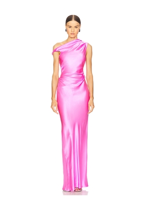 Amanda Uprichard Modesto Maxi Dress in Pink. Size L. Also in M, S, XL, XS.