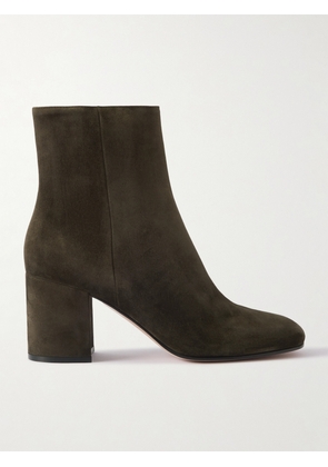 Gianvito Rossi - Joelle 70 Suede Ankle Boots - Green - IT36,IT37,IT37.5,IT38,IT38.5,IT39,IT39.5,IT40,IT40.5,IT41,IT41.5,IT42