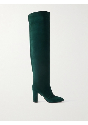 Gianvito Rossi - 85 Over-the-knee Suede Boots - Green - IT36,IT36.5,IT37,IT37.5,IT38,IT38.5,IT39,IT39.5,IT40,IT40.5,IT41,IT41.5,IT42