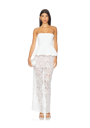 Amanda Uprichard x REVOLVE Cherise Dress in White. Size L. Also in S, XL.