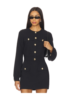 Amanda Uprichard Nina Jacket in Black. Size L. Also in M, S, XL, XS.