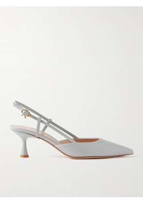 Gianvito Rossi - Ascent 55 Leather Slingback Pumps - Gray - IT36,IT36.5,IT37,IT37.5,IT38,IT38.5,IT39,IT39.5,IT40,IT40.5,IT41,IT41.5,IT42