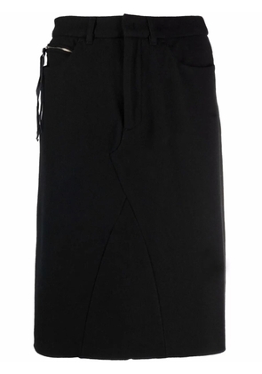 Maison Martin Margiela Pre-Owned 2000s high-waisted straight skirt - Black