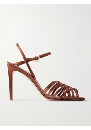 Gianvito Rossi - Kerry 95 Satin Sandals - Orange - IT35,IT36,IT36.5,IT37,IT37.5,IT38,IT38.5,IT39,IT39.5,IT40,IT40.5,IT41,IT41.5,IT42