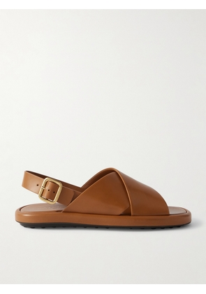 Tod's - Leather Slingback Sandals - Brown - IT36,IT36.5,IT37,IT37.5,IT38,IT38.5,IT39,IT39.5,IT40,IT40.5,IT41,IT41.5