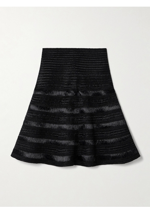 Alaïa - Ribbed-knit Mini Skirt - Black - FR 34,FR 36,FR 38,FR 40,FR 42,FR 44