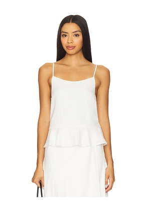 Bobi Top in White. Size L. Also in M, S, XL.