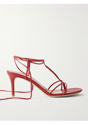 Gianvito Rossi - 70 Leather Sandals - Red - IT36,IT36.5,IT37,IT37.5,IT38,IT38.5,IT39,IT39.5,IT40,IT40.5,IT41,IT41.5,IT42