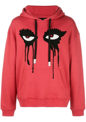 Haculla Moody Eyes hoodie - Red