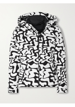 Aztech Mountain - + Ed Curtis Nuke Hooded Printed Down Ski Jacket - White - IT38,IT40,IT42,IT44,IT46,IT48