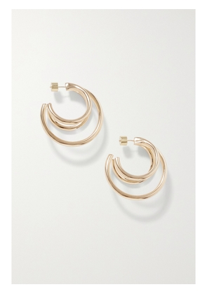 Jennifer Fisher - Triple Lilly Gold-plated Hoop Earrings - One size