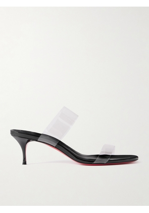 Christian Louboutin - Just Nothing 55 Pvc Mules - Black - IT36,IT36.5,IT37,IT37.5,IT38,IT38.5,IT39,IT39.5,IT40,IT40.5,IT41,IT41.5,IT42