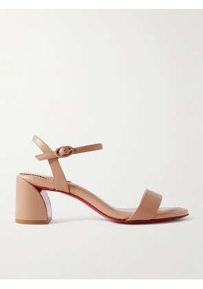 Christian Louboutin - Miss Jane 55 Leather Sandals - Neutrals - IT35,IT35.5,IT36,IT36.5,IT37,IT37.5,IT38,IT38.5,IT39,IT39.5,IT40,IT40.5,IT41,IT41.5,IT42