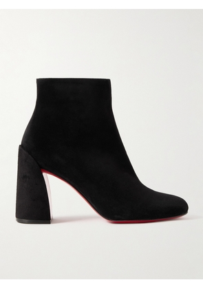 Christian Louboutin - Turela 85 Suede Ankle Boots - Black - IT36,IT36.5,IT37,IT37.5,IT38,IT38.5,IT39,IT39.5,IT40,IT40.5,IT41,IT41.5,IT42