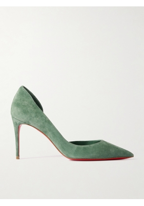 Christian Louboutin - Iriza 85 Suede Pumps - Green - IT36,IT36.5,IT37,IT37.5,IT38,IT38.5,IT39,IT39.5,IT40,IT40.5,IT41,IT41.5,IT42