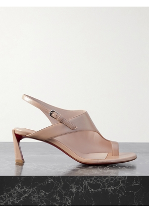 Christian Louboutin - Viva Condora 55 Leather Slingback Sandals - Neutrals - IT36,IT36.5,IT37,IT37.5,IT38,IT38.5,IT39,IT39.5,IT40,IT40.5,IT41,IT41.5,IT42