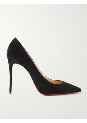 Christian Louboutin - Kate 100 Suede Pumps - Black - IT34,IT34.5,IT35,IT35.5,IT36,IT36.5,IT37,IT37.5,IT38,IT38.5,IT39,IT39.5,IT40,IT40.5,IT41,IT41.5,IT42,IT43