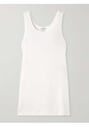 Alaïa - Cotton-blend Mini Dress - White - FR 34,FR 36,FR 38,FR 40,FR 42
