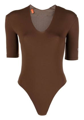 Heron Preston cut-out short-sleeve bodysuit - Brown