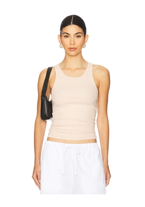 Eterne High Neck Fitted Tank in Pink. Size L. Also in XL.