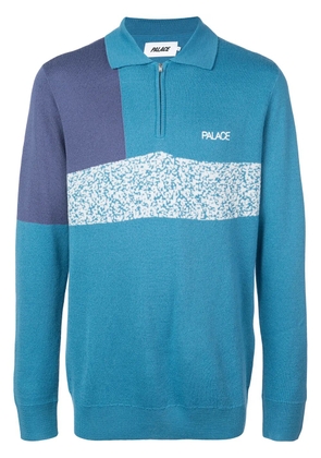 Palace Blocker half-zip jumper - Blue