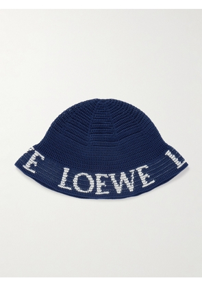 LOEWE - + Paula's Ibiza Cotton-blend Jacquard Bucket Hat - Blue - One size