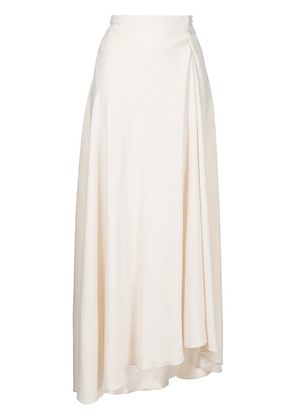 LITKOVSKA Bloom cut-out midi skirt - White