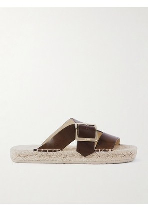 LOEWE - + Paula's Ibiza Leather Platform Sandals - Brown - IT35,IT36,IT37,IT38,IT39,IT40,IT41