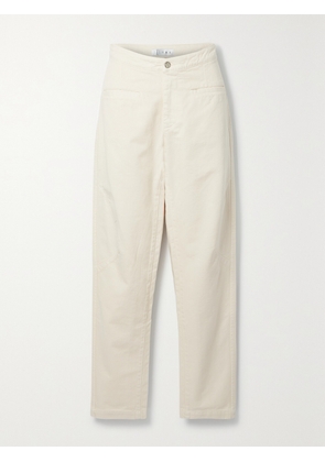 ÊTRE - The Franco Cotton-twill Straight-leg Pants - Cream - US0,US2,US4,US6,US8,US10,US12