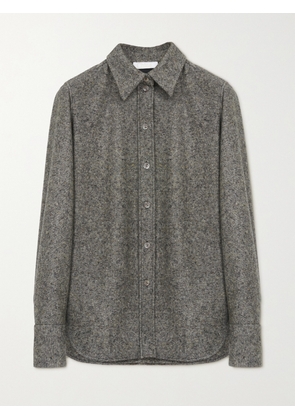 Chloé - + Net Sustain Wool And Silk-blend Shirt - Brown - FR 34,FR 36,FR 38,FR 40,FR 42,FR 44