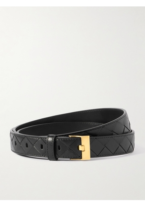 Bottega Veneta - Intrecciato Leather Belt - Black - 55,60,65,70,75,80,85,90,95,100