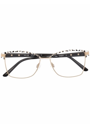 Cazal square-frame glasses - Gold