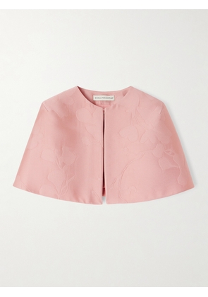Emilia Wickstead - Domie Cloqué Cape - Pink - UK 6,UK 8,UK 10,UK 12,UK 14,UK 16,UK 18
