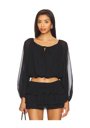 Amanda Uprichard x REVOLVE Dallas Top in Black. Size L. Also in M, S, XL.