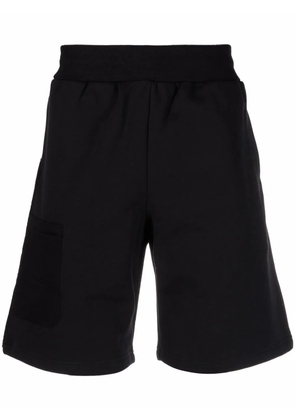 A-COLD-WALL* logo-embroidered cotton shorts - Black