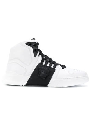 Versace high top sneakers - White