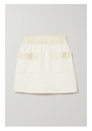AZ FACTORY - Free To Organic Cotton And Seacell-blend Mini Skirt - White - XXS,XS,S,M,L,XL,XXL,XXXL