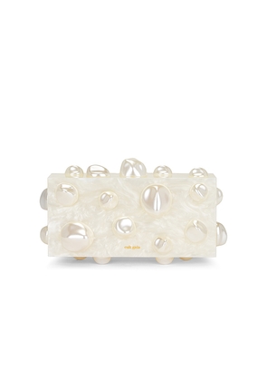 Cult Gaia Orbs Clutch in Ivory.