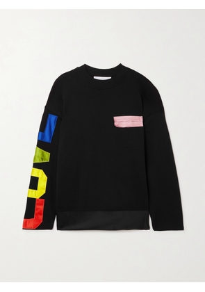 AZ FACTORY - Free To Intarsia Organic Cotton And Pyratex Seacell-blend Sweater - Black - M/L,XL/XXL,XS/S,3XL/4XL