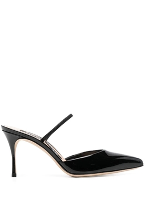 Sergio Rossi Godiva leather 75mm heel pumps - Black