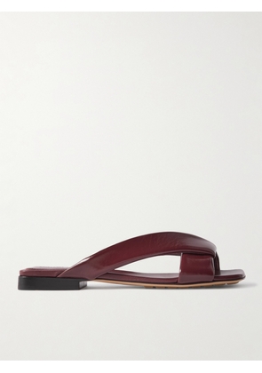 Bottega Veneta - Riva Padded Leather Sandals - Burgundy - IT37,IT38,IT39,IT40,IT41