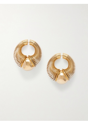 Alaïa - Gold-tone Hoop Earrings - One size