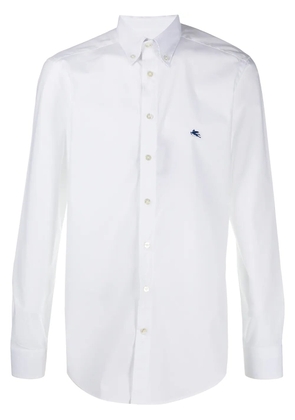 ETRO logo-embroidered shirt - White