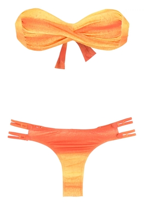 Amir Slama printed bikini set - Orange