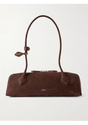 Alaïa - Le Teckel Medium Nubuck Shoulder Bag - Brown - One size